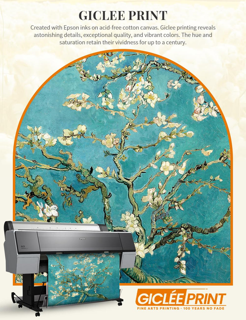Vincent Van Gogh Wall Art Framed, Almond Blossom, 35x29