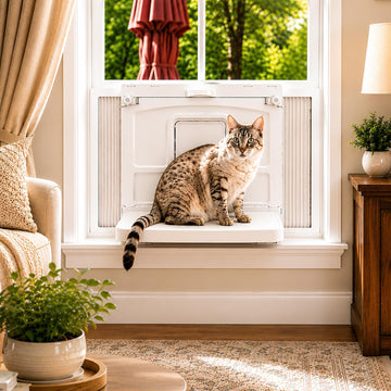 Premier Window Cat Box - Window Catio, Perch, & Freshness System
