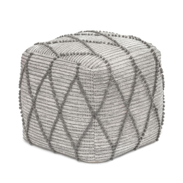 17" H x 19" W Handmade Pouf Ottoman & Couch