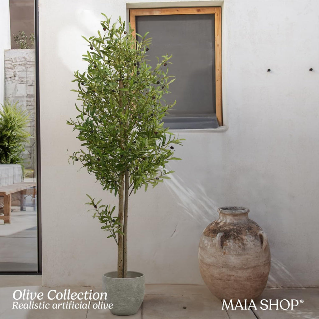 Artificial Olive Tree - 6ft Indoor Faux Plant
