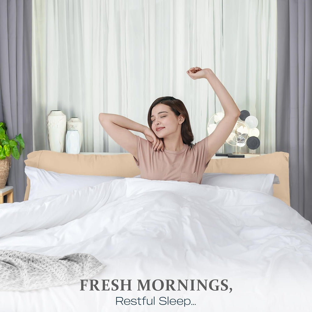 Duvet Cover King - 3 Piece with Zipper Closure - 1 Comforter Cover 104X90 Inches & 2 Pillow Shams 20X36 Inches