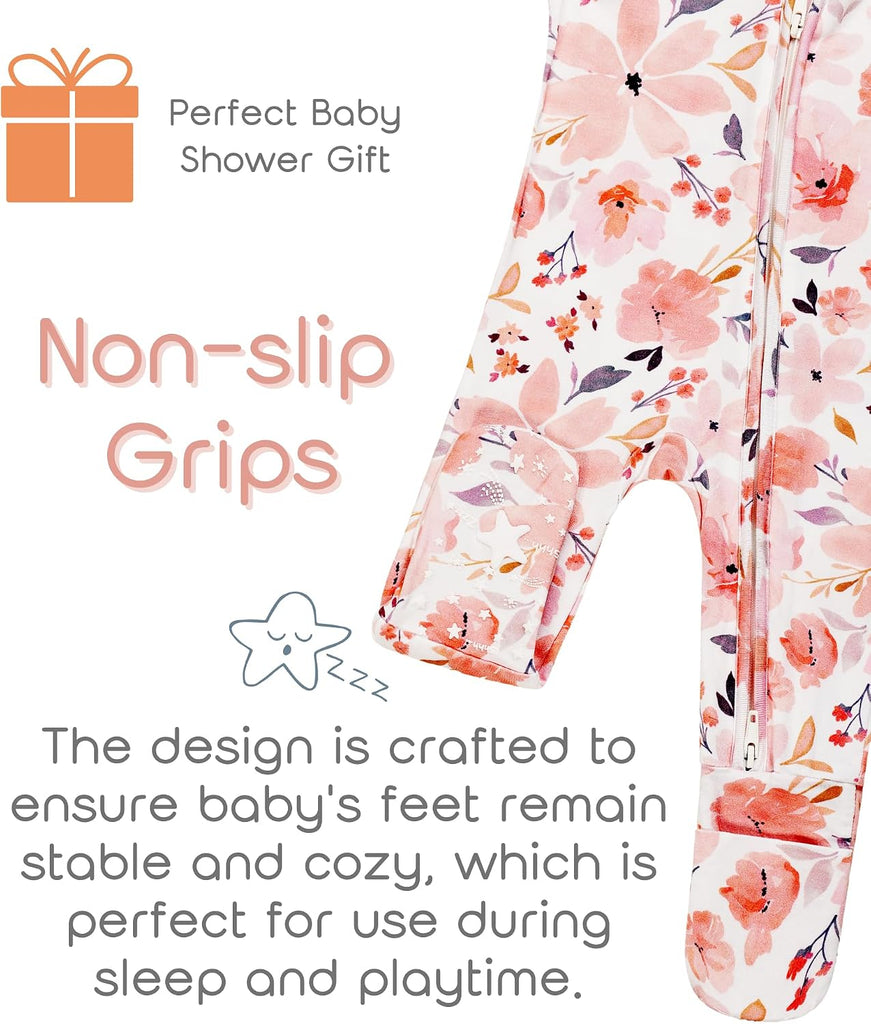 Footie Pajamas 2 Packs Viscose from Bamboo Sleepers