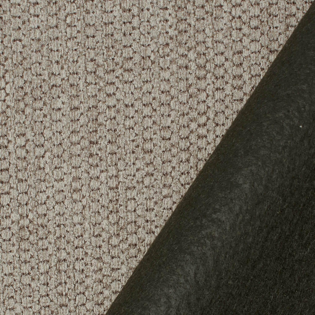 Textured Chenille Jacquard Upholstery Heavy Duty Polyester 58" Fabric by The Yard (Tan, 1 Yard)