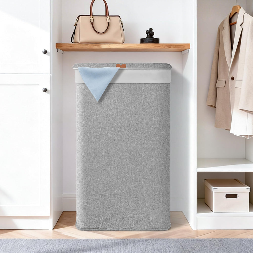 2-in-1 Laundry Hamper with Laundry Backpack Bag, 23.7 Gal