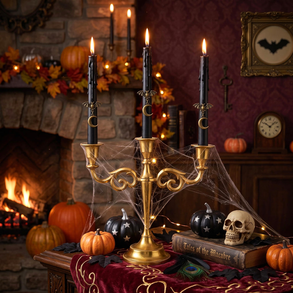 3 Arm Candelabra Taper Candle Holders Decorations Indoor Kitchen Décor Table Candles Candlestick Candelabra
