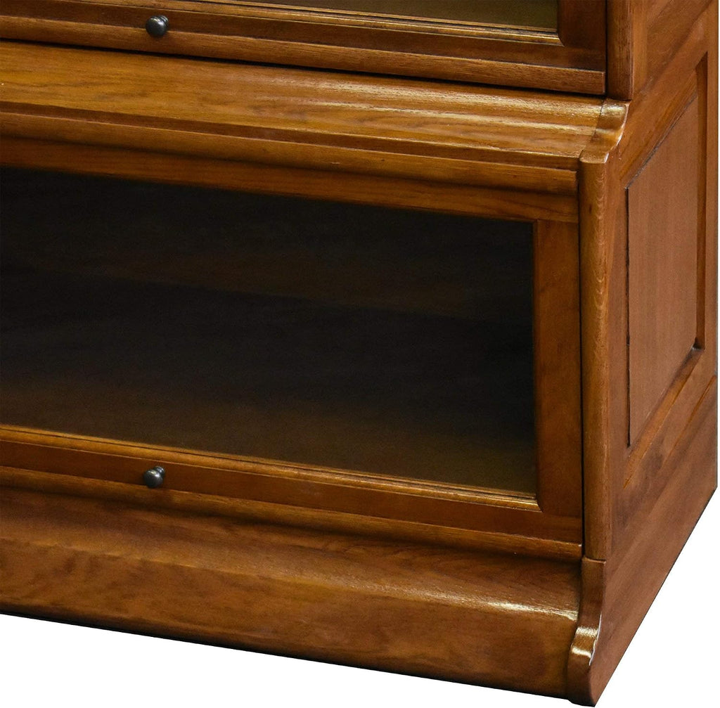 Arts and Crafts 5-Stack Wood Barrister Bookcase in Cherry
