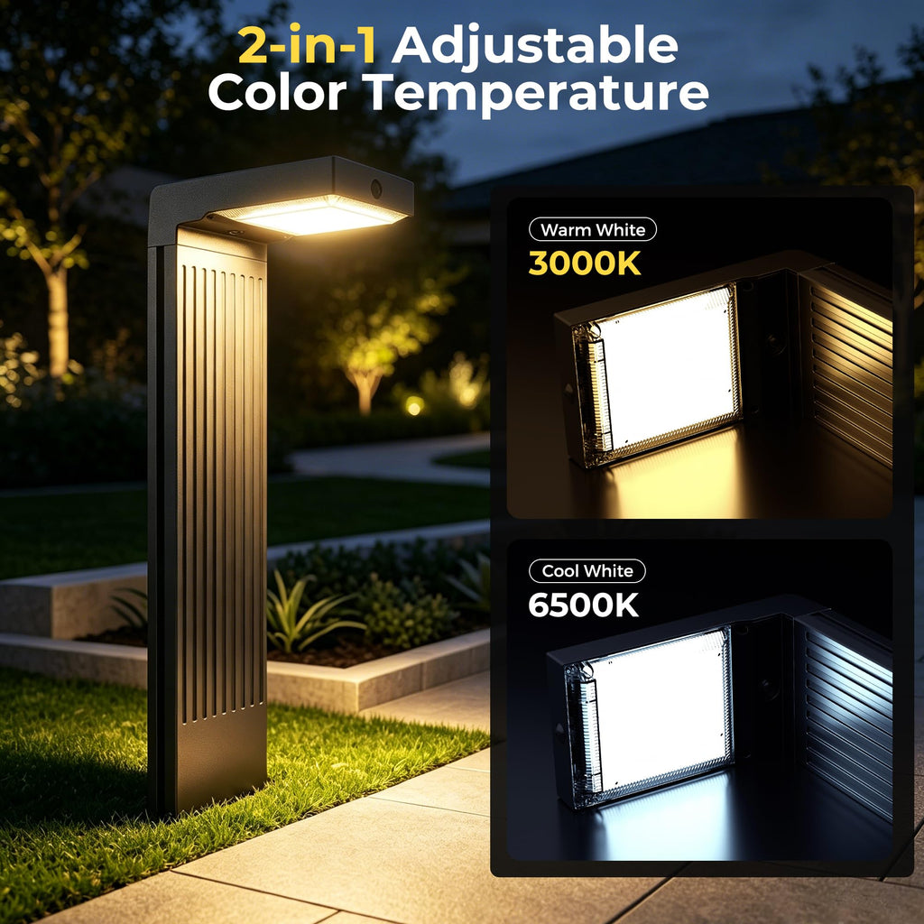 Motion Sensor Solar Pathway Lights Outdoor,6 Working Modes,4 Pack