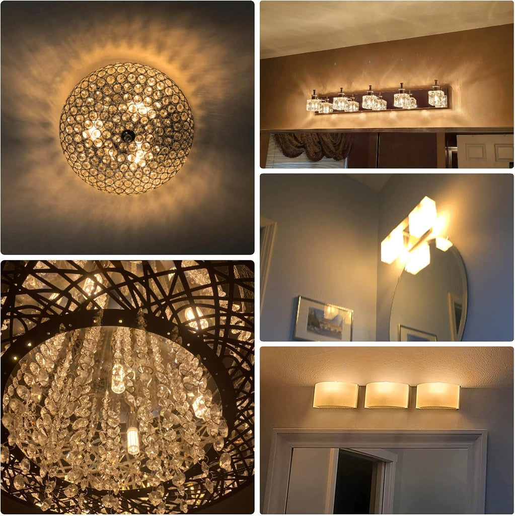 E12 C7 Dimmable Led Candelabra Bulbs 60 Watt Replacement, 2700k