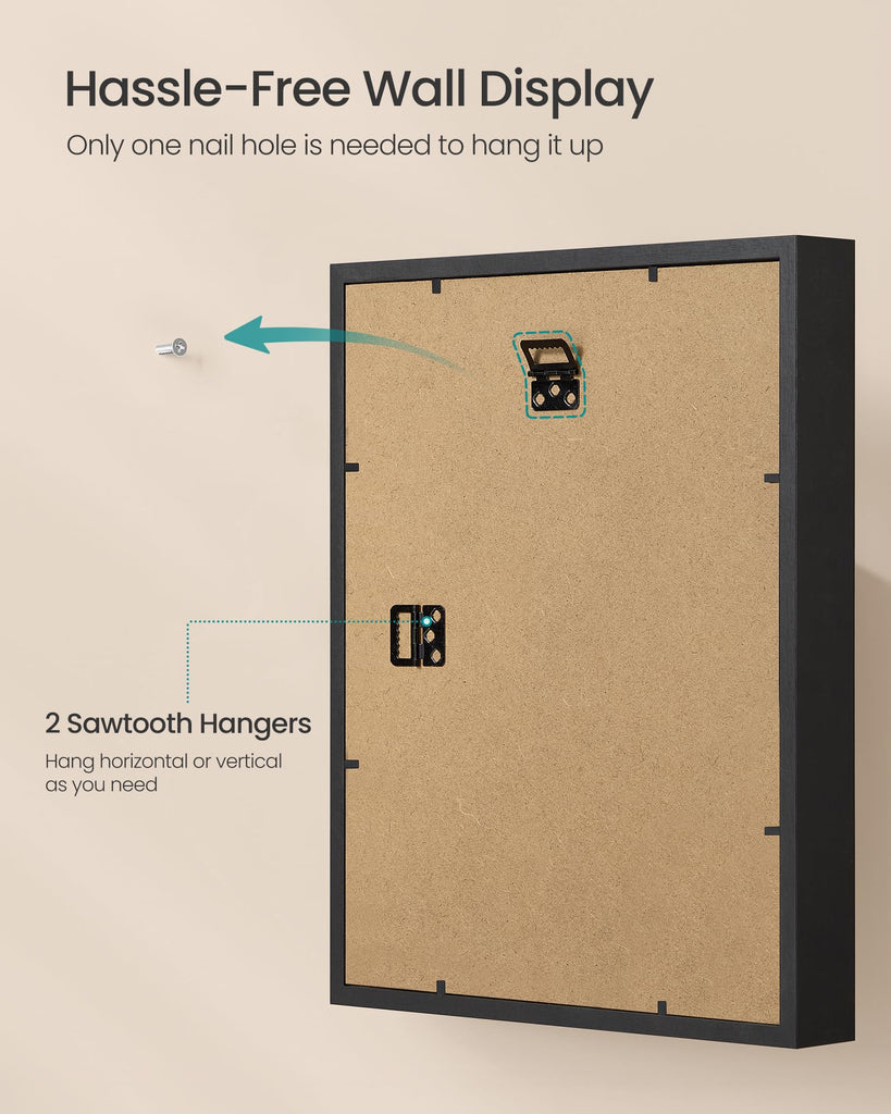 11x14 Shadow Box Frame, with Top Slot and PS Plastic Front
