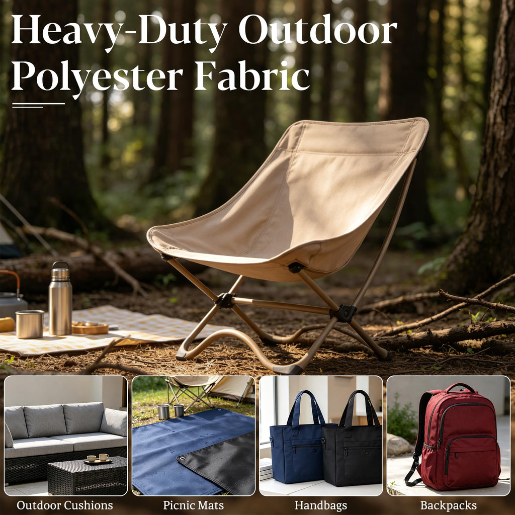 Upholstery Fabric, Waterproof Canvas Fabric by The Yard, 58" W Heavy Duty UV Resistant Durable Outdoor Fabric