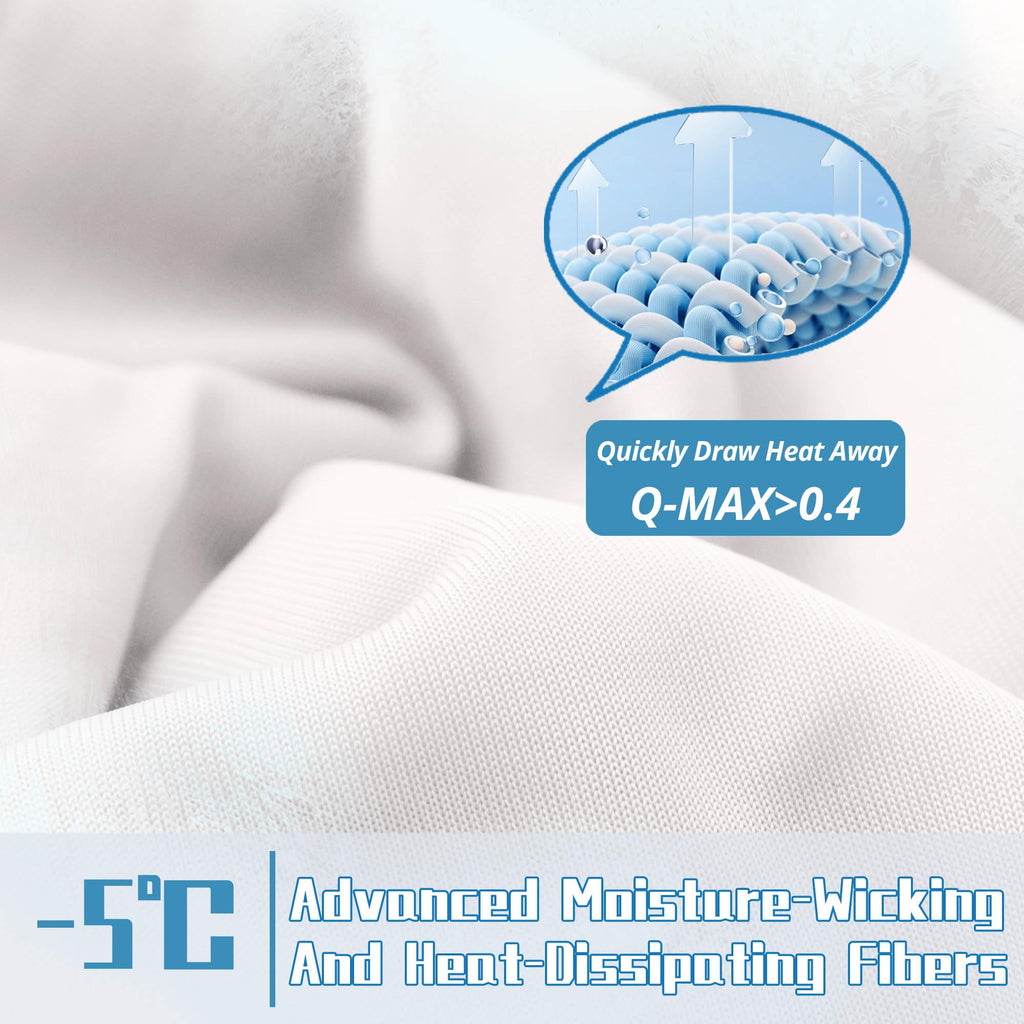 Cooling Comforter, White Cooling Blanket Twin Size, Cooling Duvet for Hot Sleeper, Breathable Summer Quilt