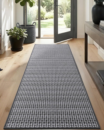 Th Runner Rug 2x7, Non Slip Entryway Rugs, Black