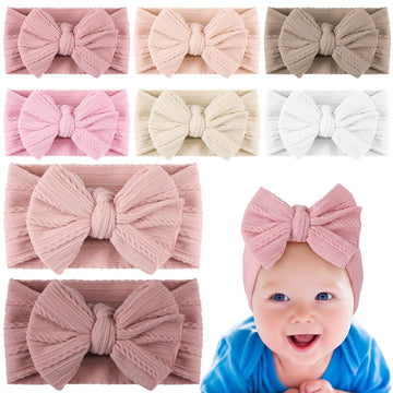 8 Pcs Preemie Baby Headband for Girls Nicu Wear Photoshoots, Bow