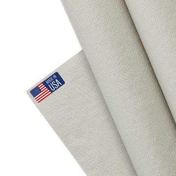 Upholstery Faux Leather, Outdoor Boat Automotive, DIY and Crafting Pleather - 5 Yard Roll (Off White)