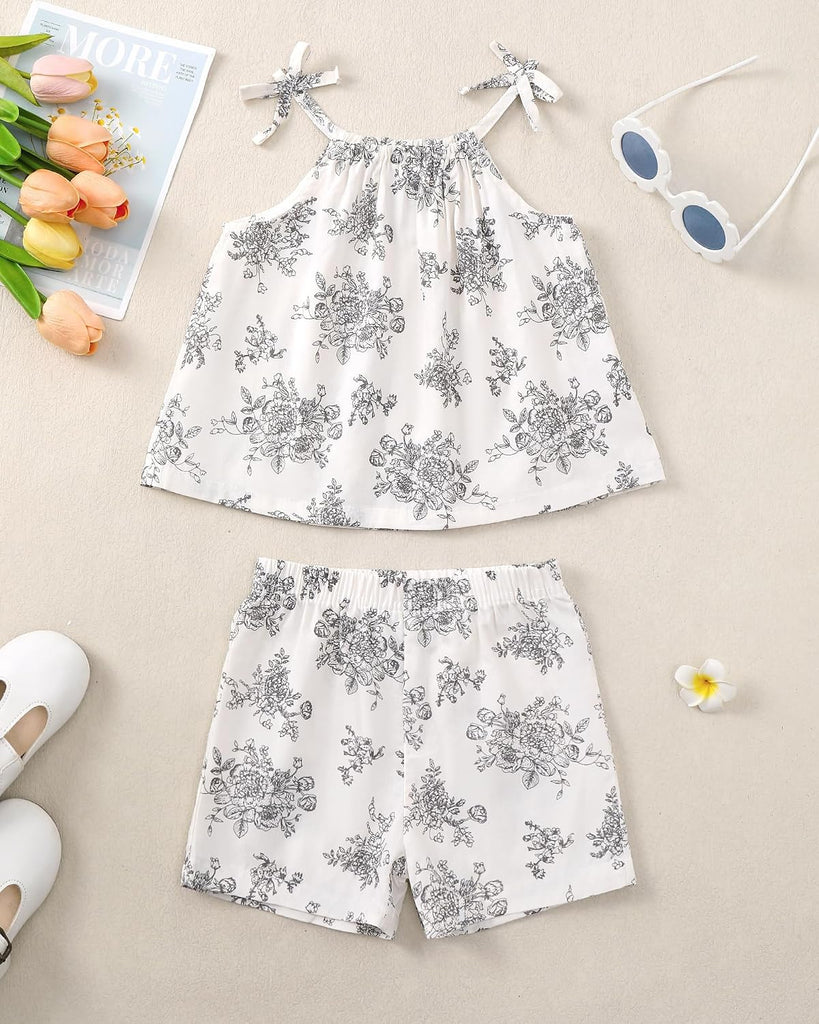 Toddler Baby Girl Clothes Summer Outfits Gift Cami Top Shorts Set