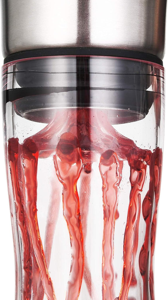 Wine Decanter Built-in Aerator Pourer, Wine Carafe, Red Wine Decanter,100% Lead-free Crystal Glass, Wine Hand-held