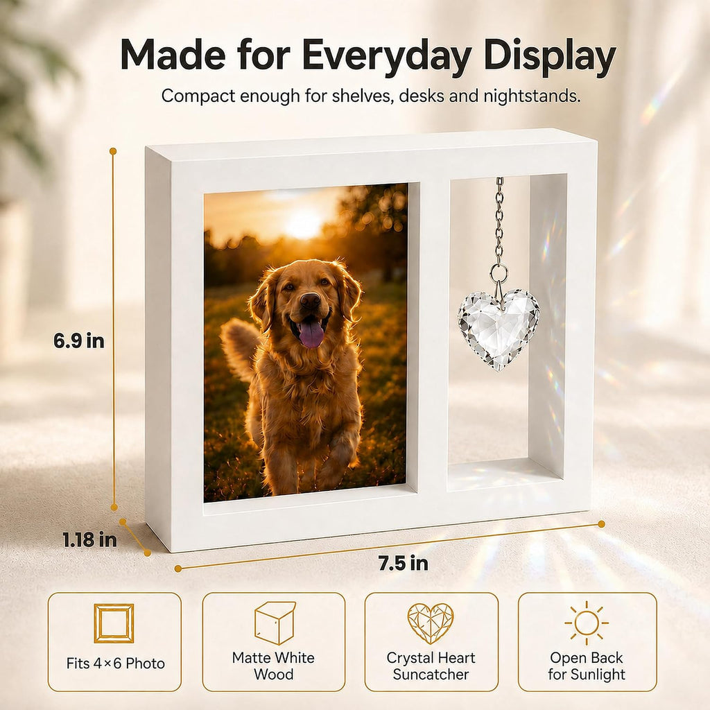 Dog Memorial Gifts for Loss of Dog, 4x6 Pet Picture Frame Keepsake