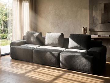 122" U Shaped Boneless Couch, Comfort Cloud Sectional Couches, Modular Sofa High Back & Extra Deep Seat, No
