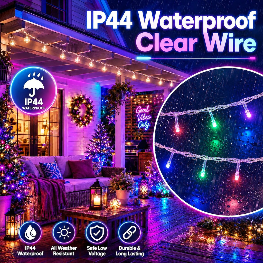 Smart Color Changing Christmas Lights App & Remote Control, 66Ft 200 LED