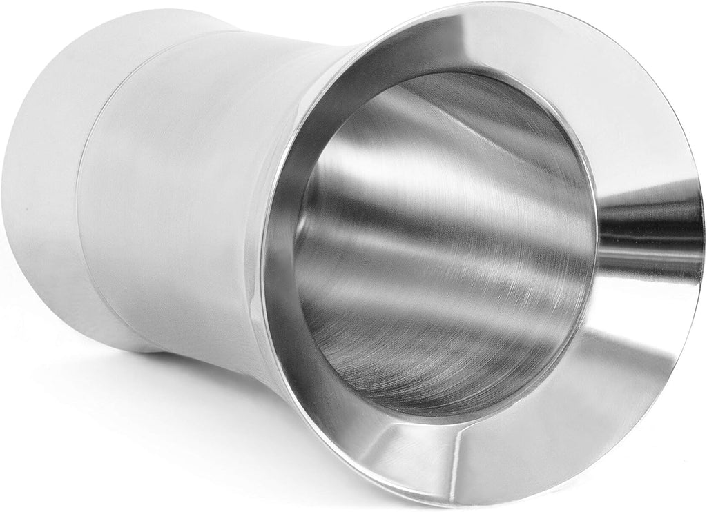 Stainless-Steel Wine Chiller - Elegant Double Wall Bucket - Single Insulated Bottle Holder - Wine or Champagne Cooler
