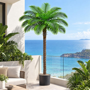 7FT Artificial Phoenix Palm Tree, Large Fake Palm Trees for Indoor Outdoor