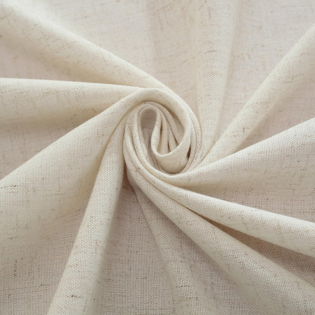Linen Blend Rectangle Tablecloth - Handmade Hemstitch, 60" x 120"