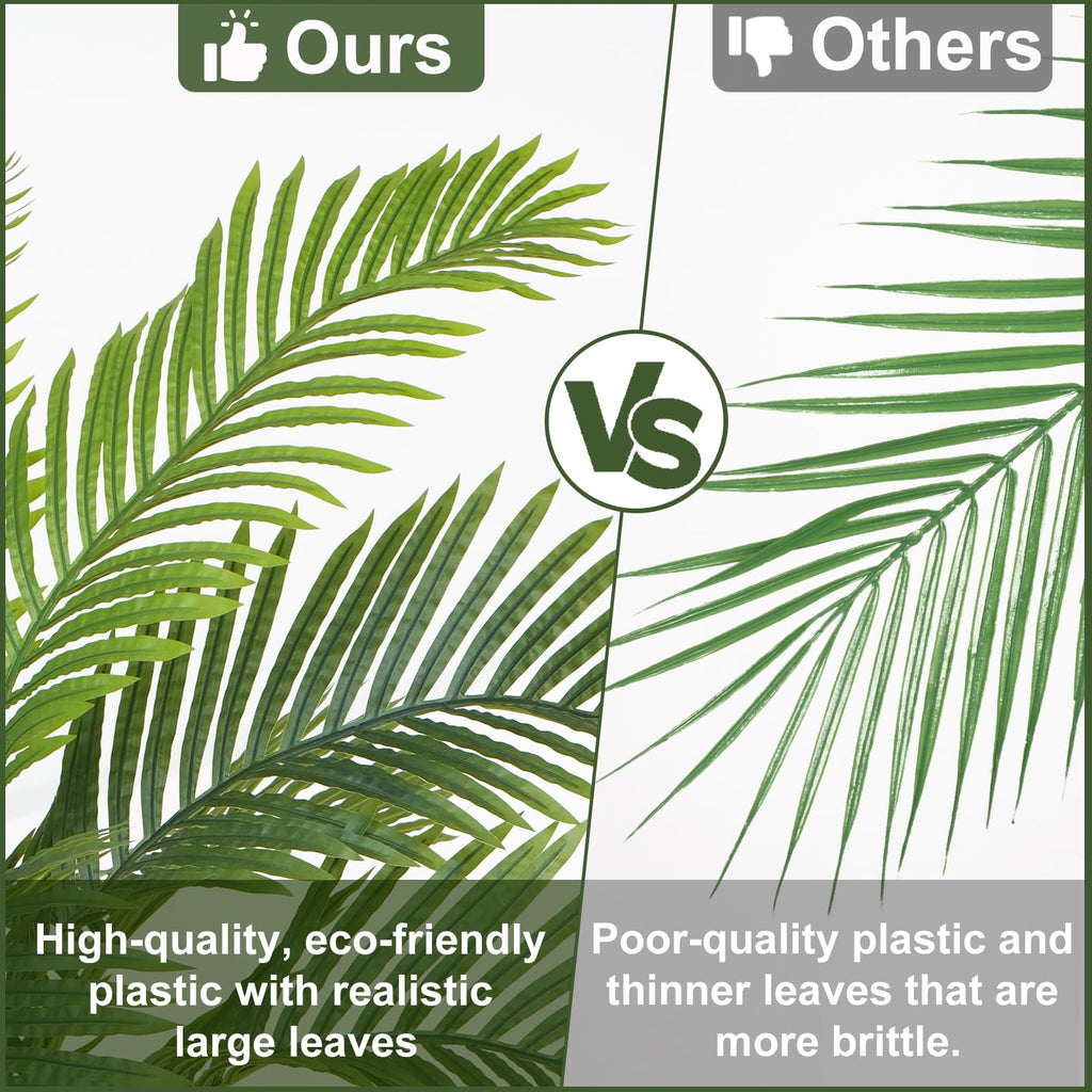 7ft Tall Artificial Phoenix Palm Tree for Outdoor Indoor Decor, Large Faux Coconut Silk Palm Tree Tropical Fake Tree