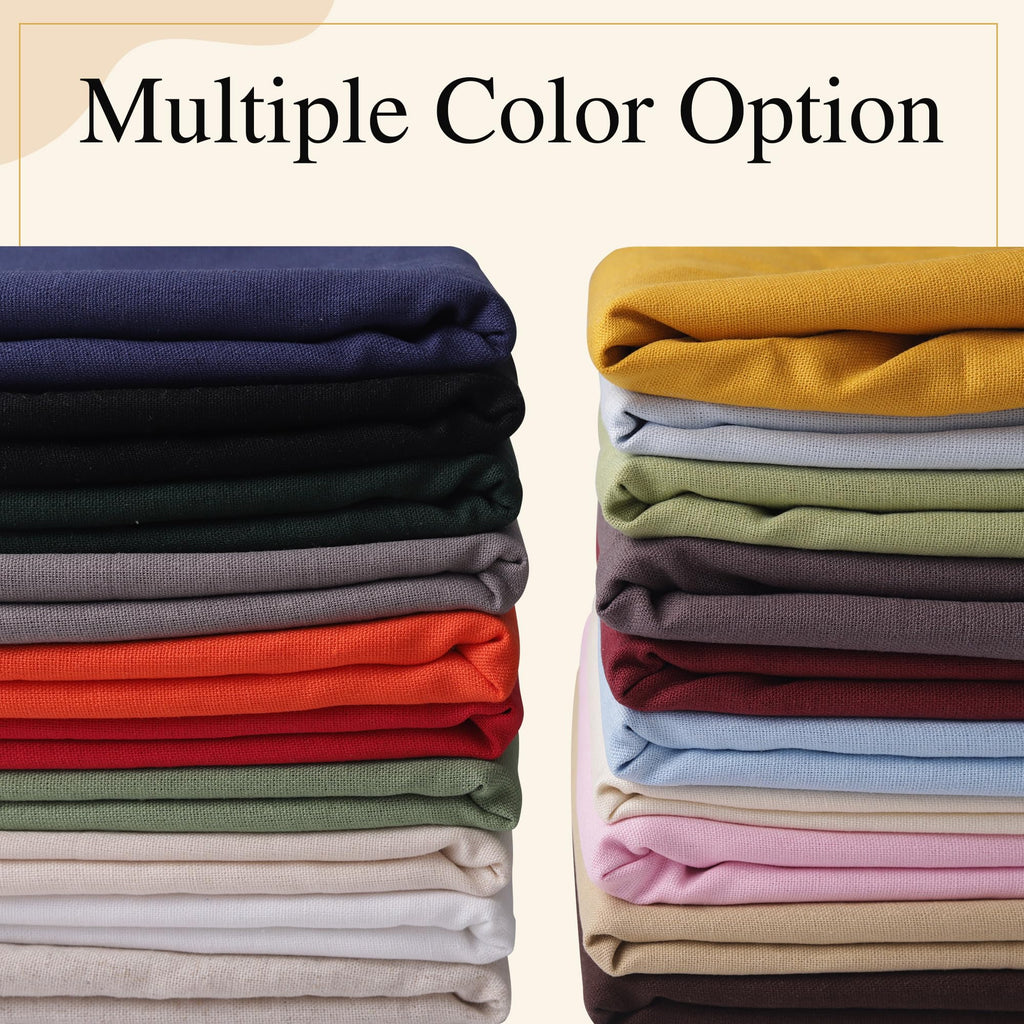 Linen Fabric | Natural Linen Cloth | Embroidery, Sewing | Soft, Breathable | 59" Wide | 30% Linen, 70% Viscose