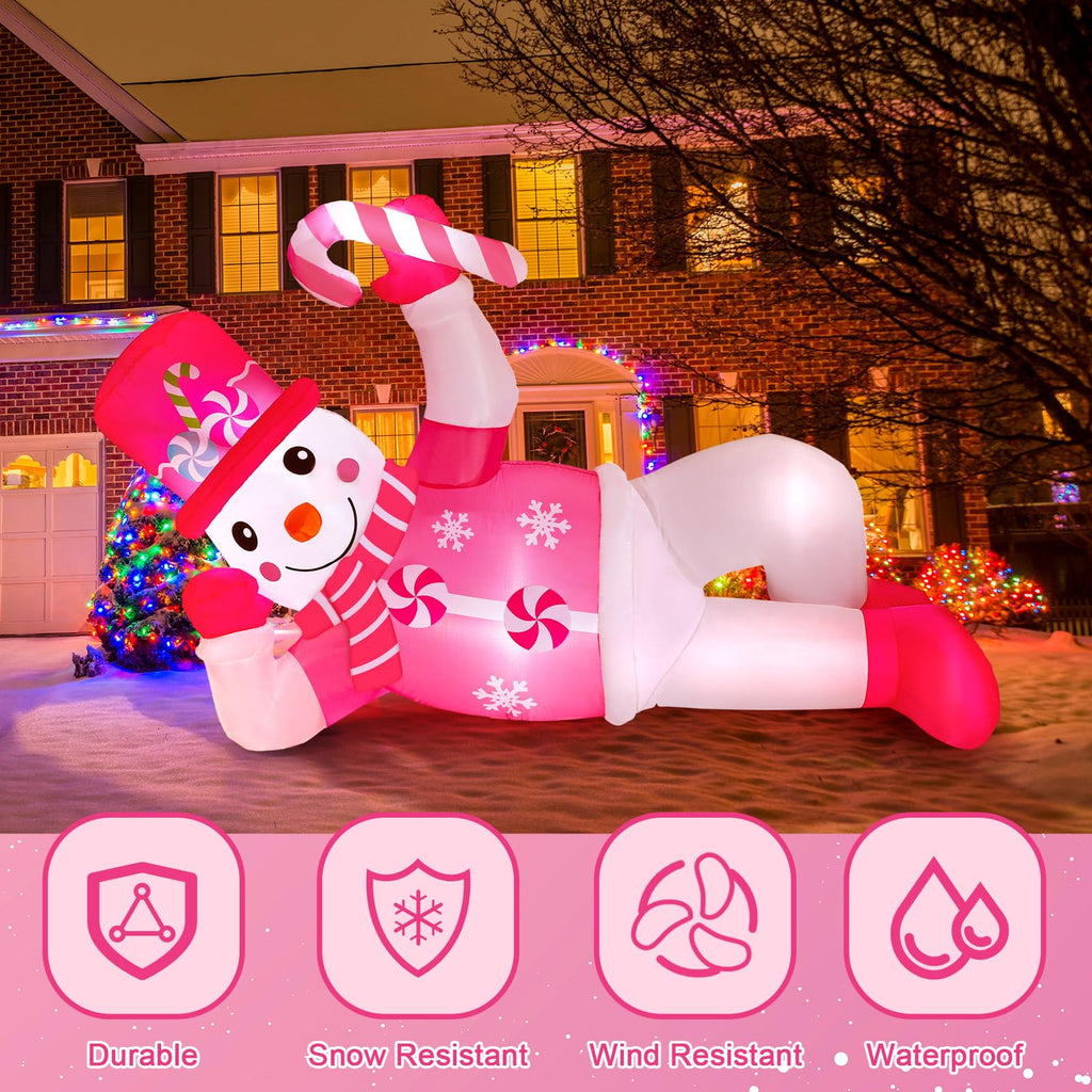 6 FT Christmas Inflatables Snowman Outdoor Decorations