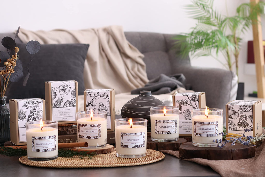 Black Cherry Merlot Soy Candles with Messages, Fall Candles Bestfriend Gift, Energizing Fruity Scent