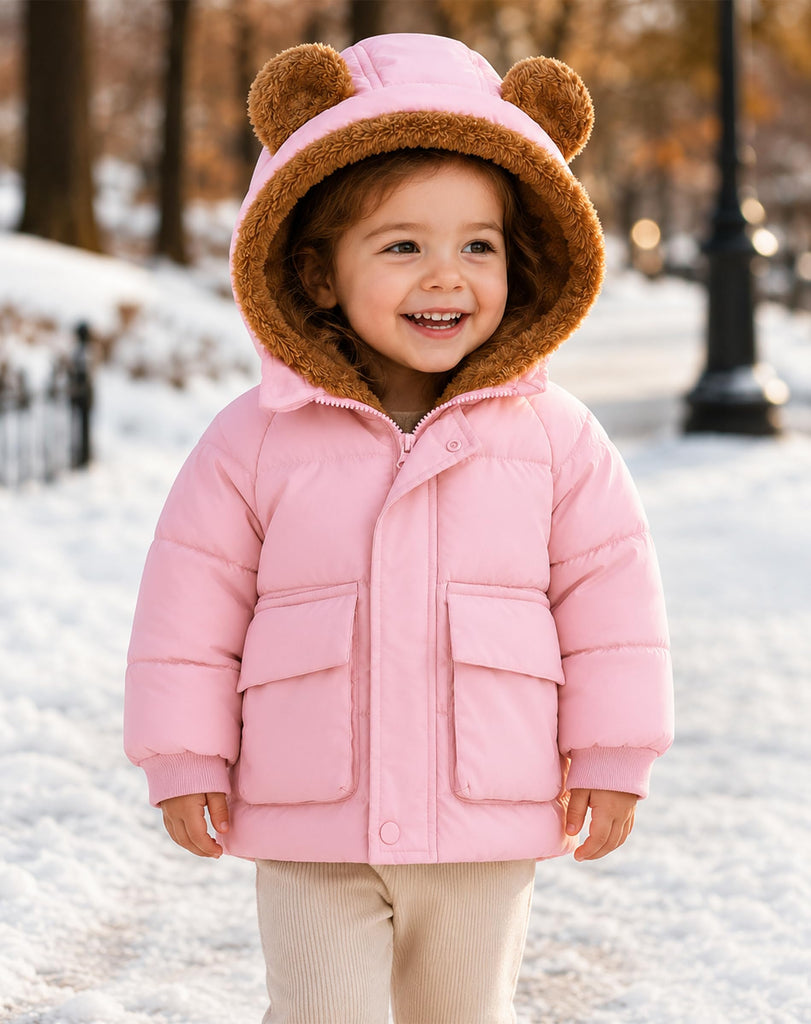 Baby Girl Coat Winter Clothes Toddler Jacket Pink Coats