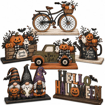 Halloween Decor Indoor, Halloween Table Decorations Indoor - Set of 6