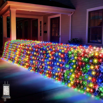 21FT x 5FT Christmas Net Lights Outdoor Mesh Lights Connectable