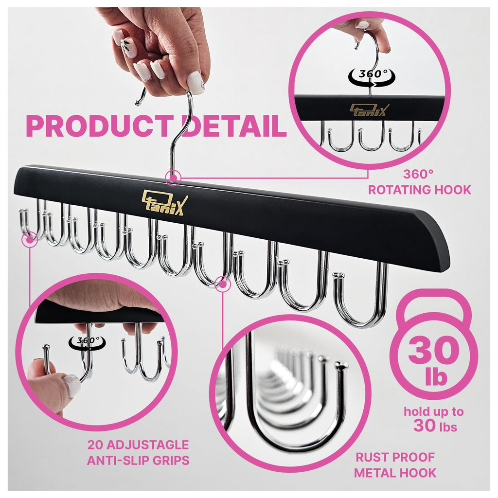 3 Pack Tank Top Hangers Space Saving, Bra Hangers for Closet Organizer, Bra Organizer for Closet, Space Saving