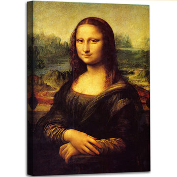Canvas Prints Wall Art Mona Lisa by by Leonardo DaVinci, The World Classic Paintings Reproductions Bedroom Home Decor