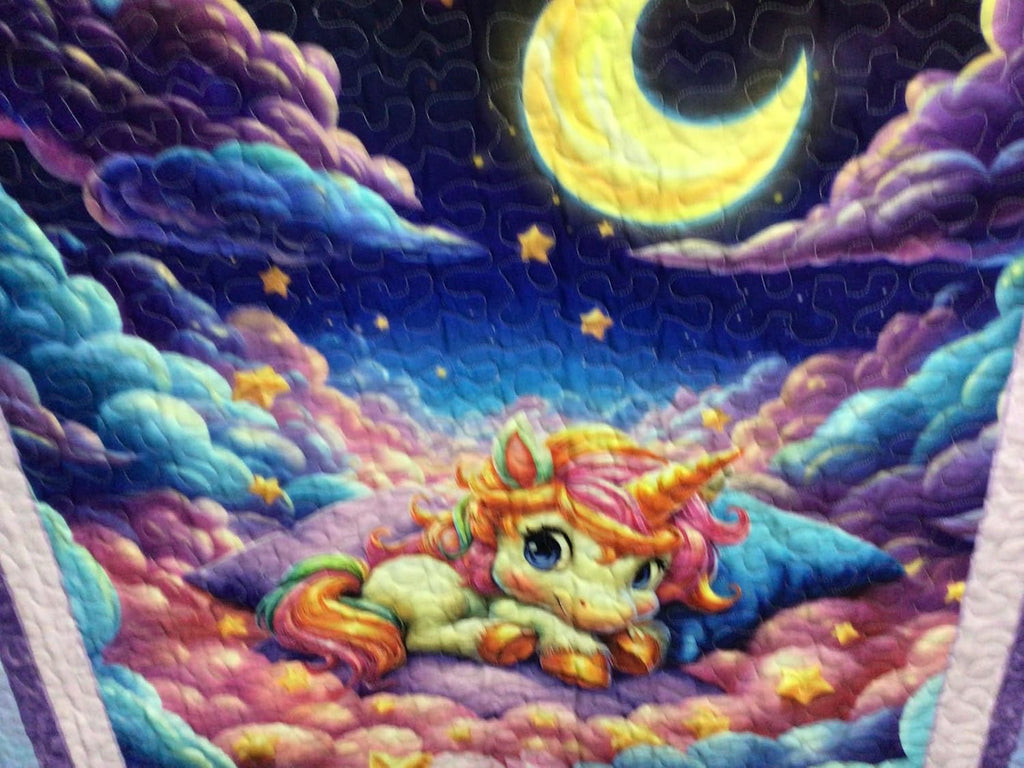 Baby Quilt Unicorn, Crib Bedding