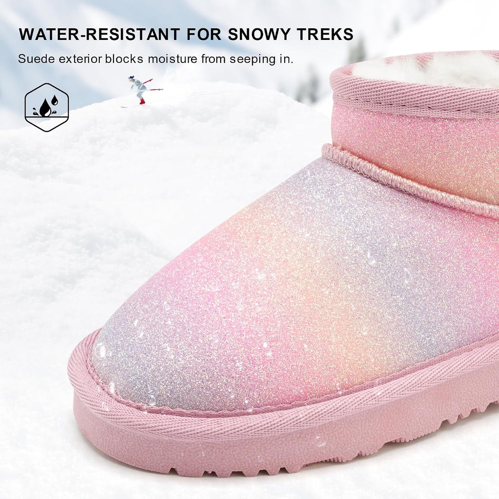 Kids Snow Boots Girls Boys Winter Ankle Boots