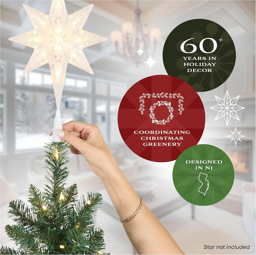 Tree Company 7ft Unlit Kingswood Fir Slim Christmas Tree | 892 Tips, Includes Stand, Artificial, Green