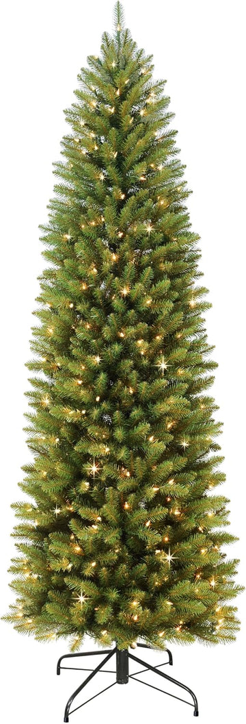 6.5ft Pre-Lit Fraser Fir Pencil Christmas Tree