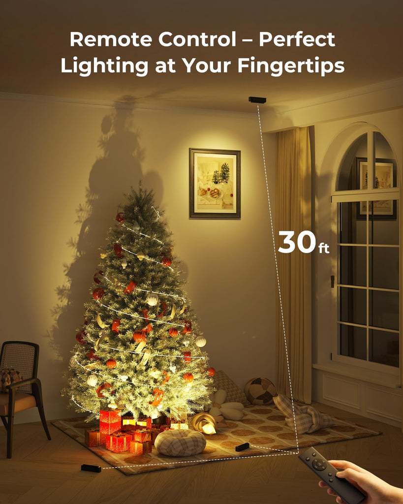 Spotlights Indoor with Daily Auto Timer, 5500mAh Rechargeable Plant Lights, Wireless Uplighting with Remote, 3CCT &