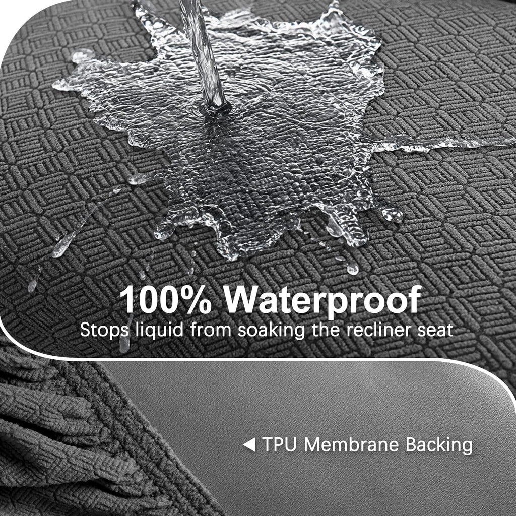 Waterproof Sectional Recliner Couch Covers for Reclining Couches Washable L Shaped Sofa Cover for Dogs Sectional