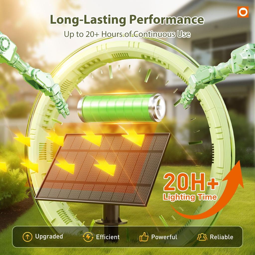 (96+6) Solar String Lights Outdoor, Waterproof Dimmable 48+4 LED