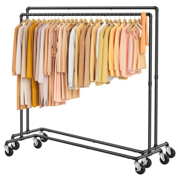 2 Packs Black Clothing Racks for Hanging Clothes Heavy Duty Z Racks