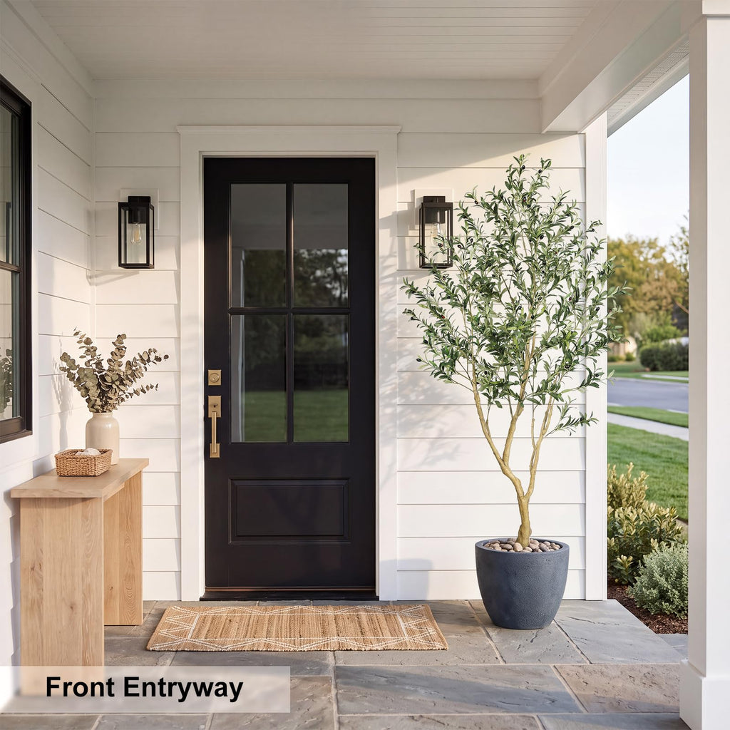 Faux Olive Tree 7ft UV Resistant for Indoor Outdoor Decor