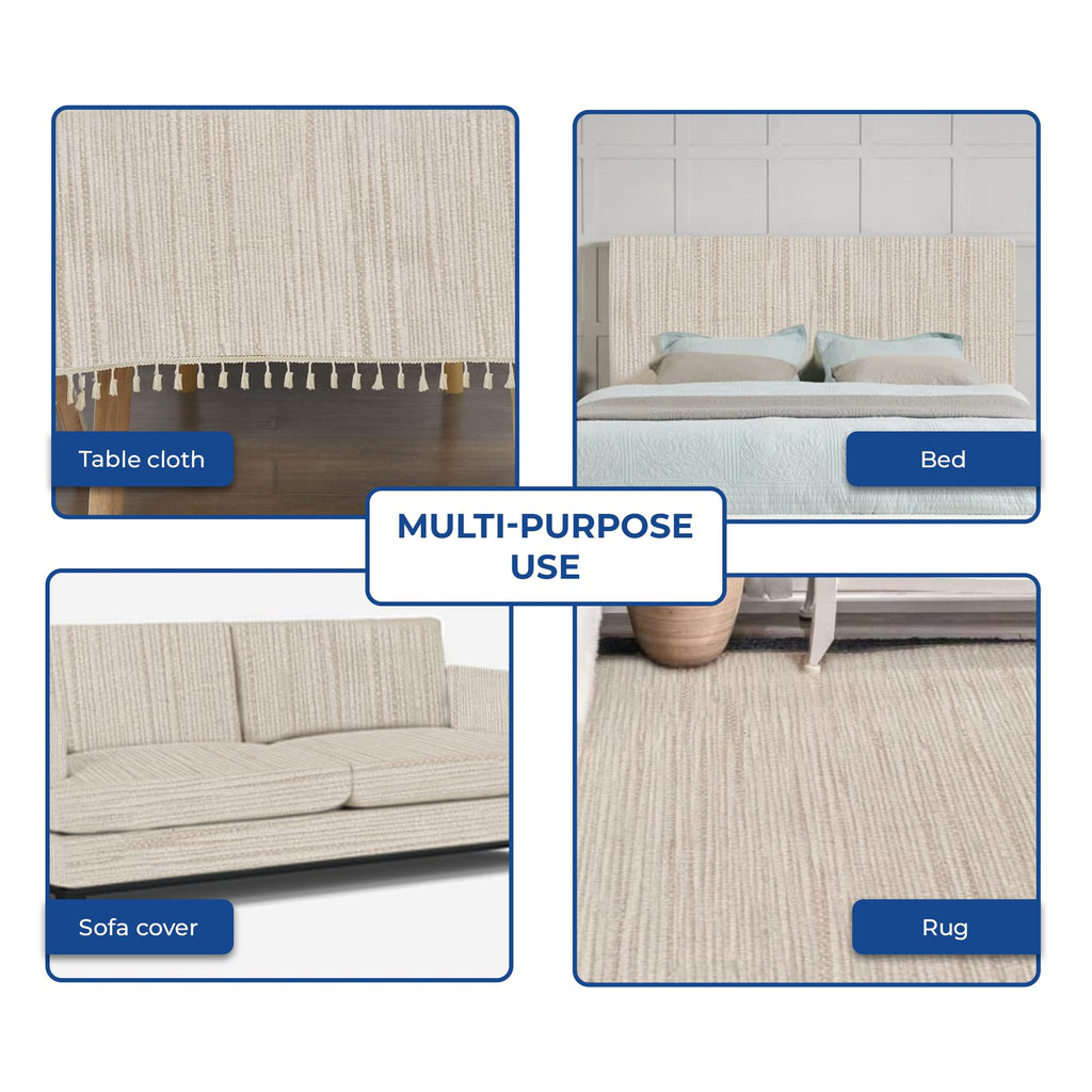 Chenille Textured Upholstery Fabric By The Yard - Stain Resistant Performance Thick Fabric for Commercial and