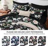 7Pieces Floral King Comforter Set