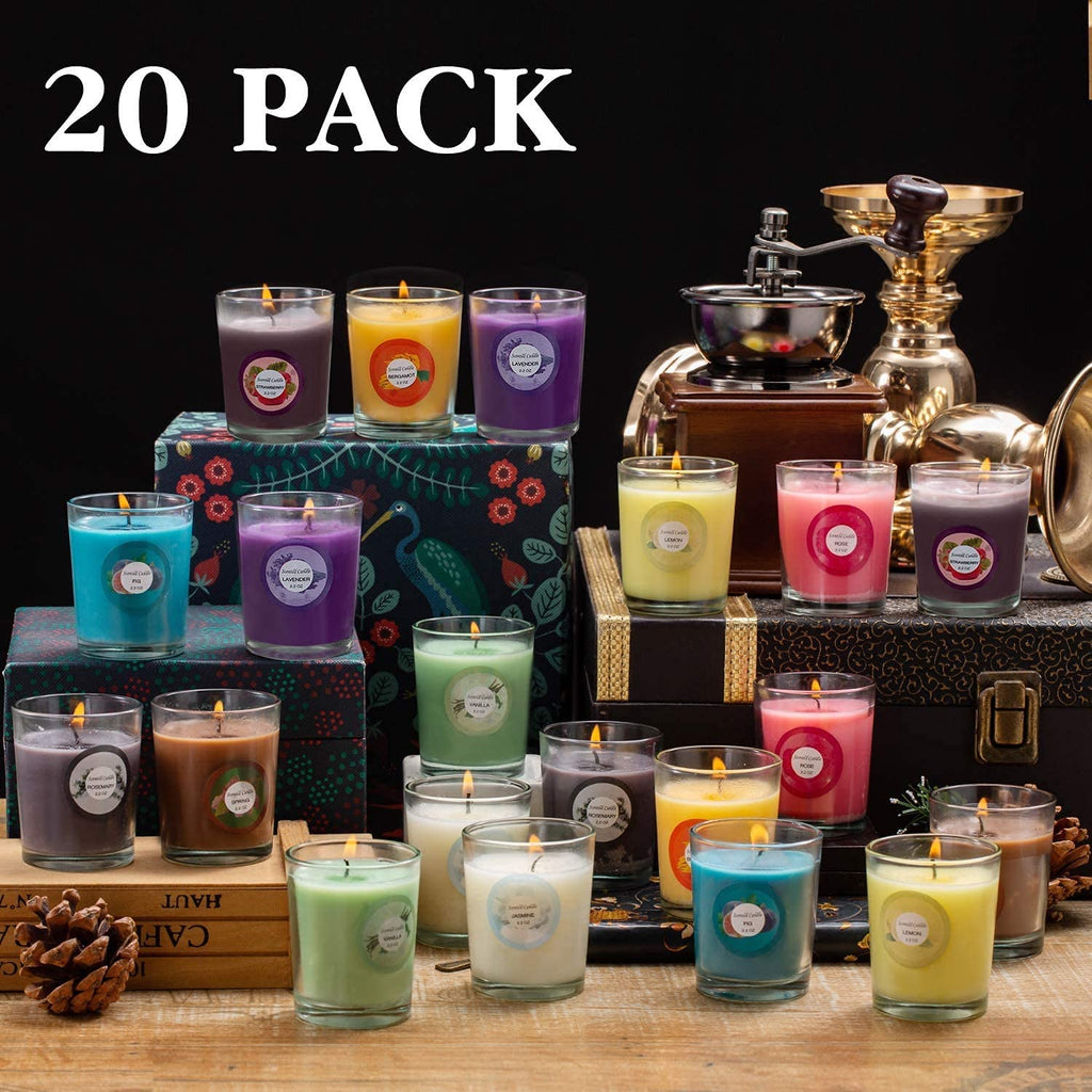 Scented Candles, Jasmine, Rose, Vanilla, Bergamot, fig, Lavender, Lemon, Spring, Strawberry, Rosemary, Aromatherapy