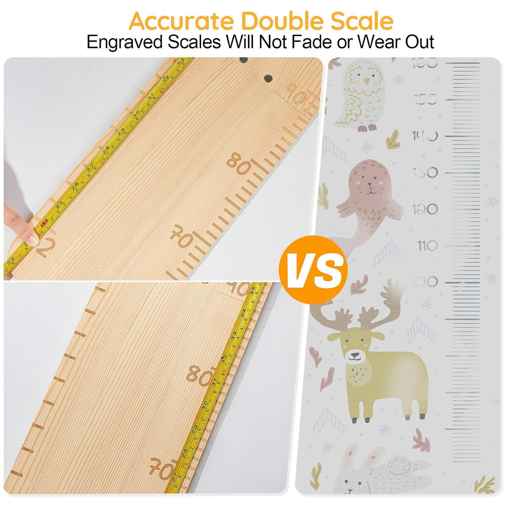 Growth Chart for Wall Wooden Height Chart for Kids Height Measurement for Wall Kids Height Wall Chart Kids Room