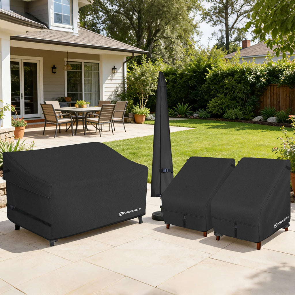 Waterproof Patio Chair Cover 2 Pack 35W x 38D x 34H in, Black
