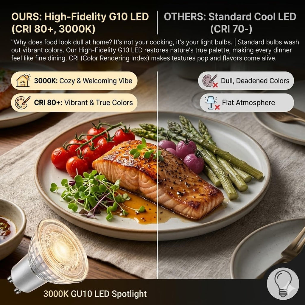 GU10 LED Bulbs 2-Pack, 5W (50W Equiv), 3000K Warm White, Non-Dimmable